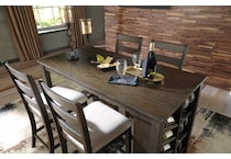 rokane brown dining table d   