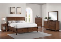 roland bedroom reddish brown   