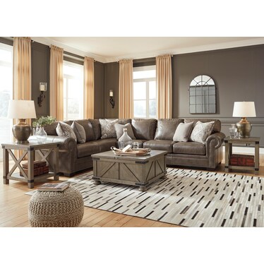 Roleson 3-Piece Sectional - Left Facing