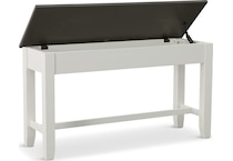 rowan counter dining white two tone dr bench   