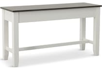 rowan counter dining white two tone dr bench   