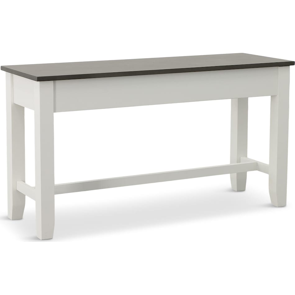 rowan counter dining white two tone dr bench   