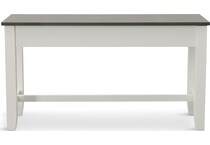 rowan counter dining white two tone dr bench   