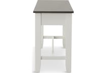 rowan counter dining white two tone dr bench   