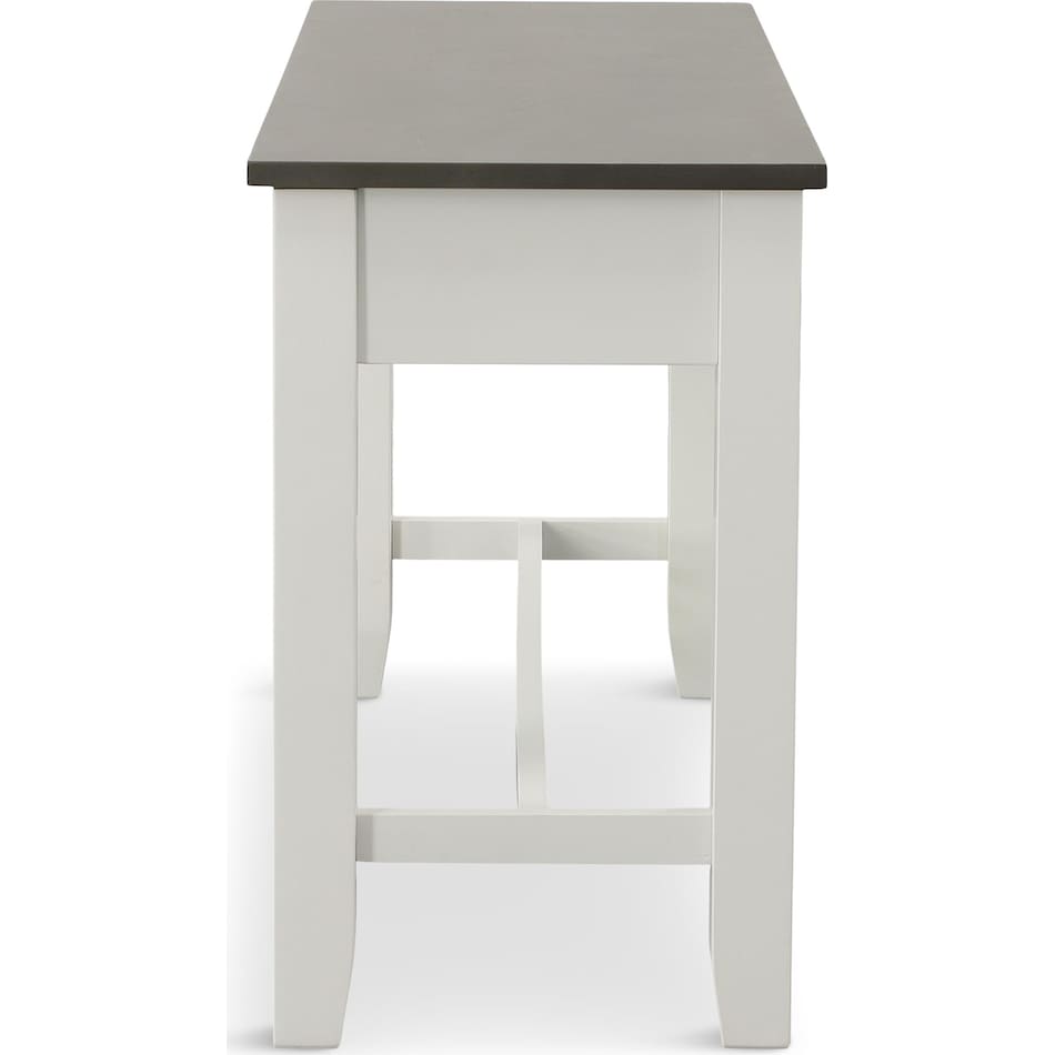 rowan counter dining white two tone dr bench   