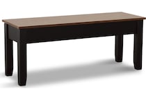 rowan dining black cherry dr bench   