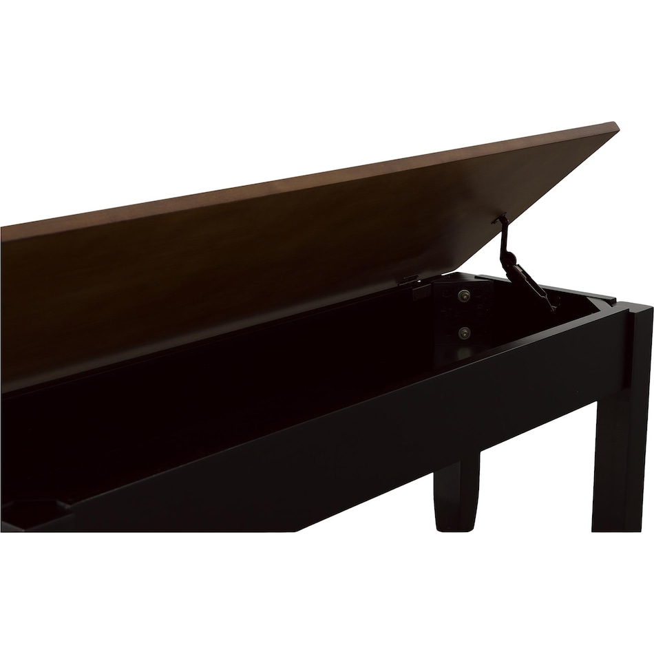 rowan dining black cherry dr bench   