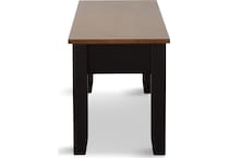 rowan dining black cherry dr bench   