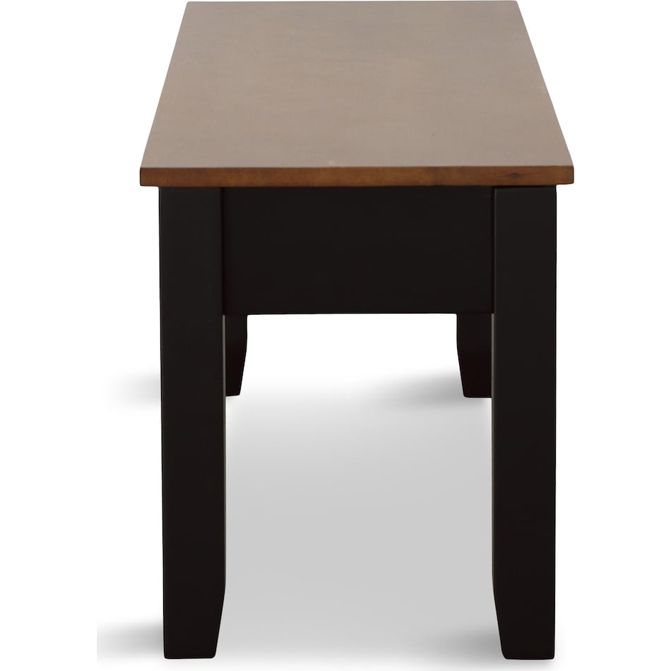 rowan dining black cherry dr bench   