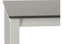 rowan dining two tone dr dining table reg hgt   