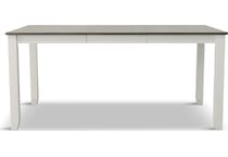 rowan dining two tone dr dining table reg hgt   