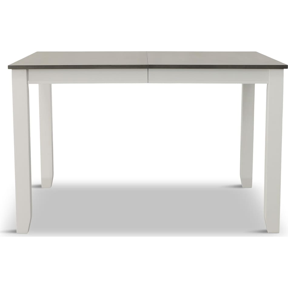 rowan dining two tone dr dining table reg hgt   