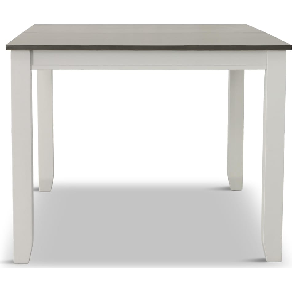 rowan dining two tone dr dining table reg hgt   