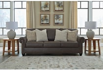 roxmere living room dark brown   