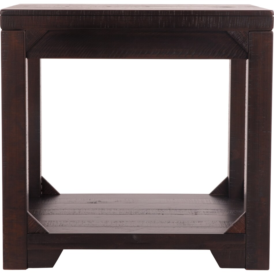 rustic brown end table t   