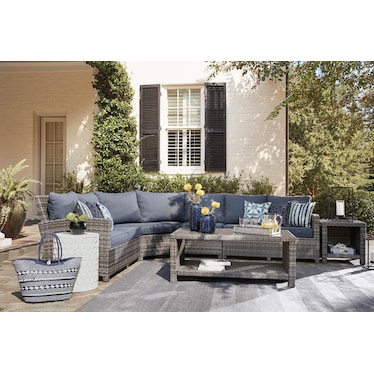 Salem Beach 5-Piece Outdoor Seating Set