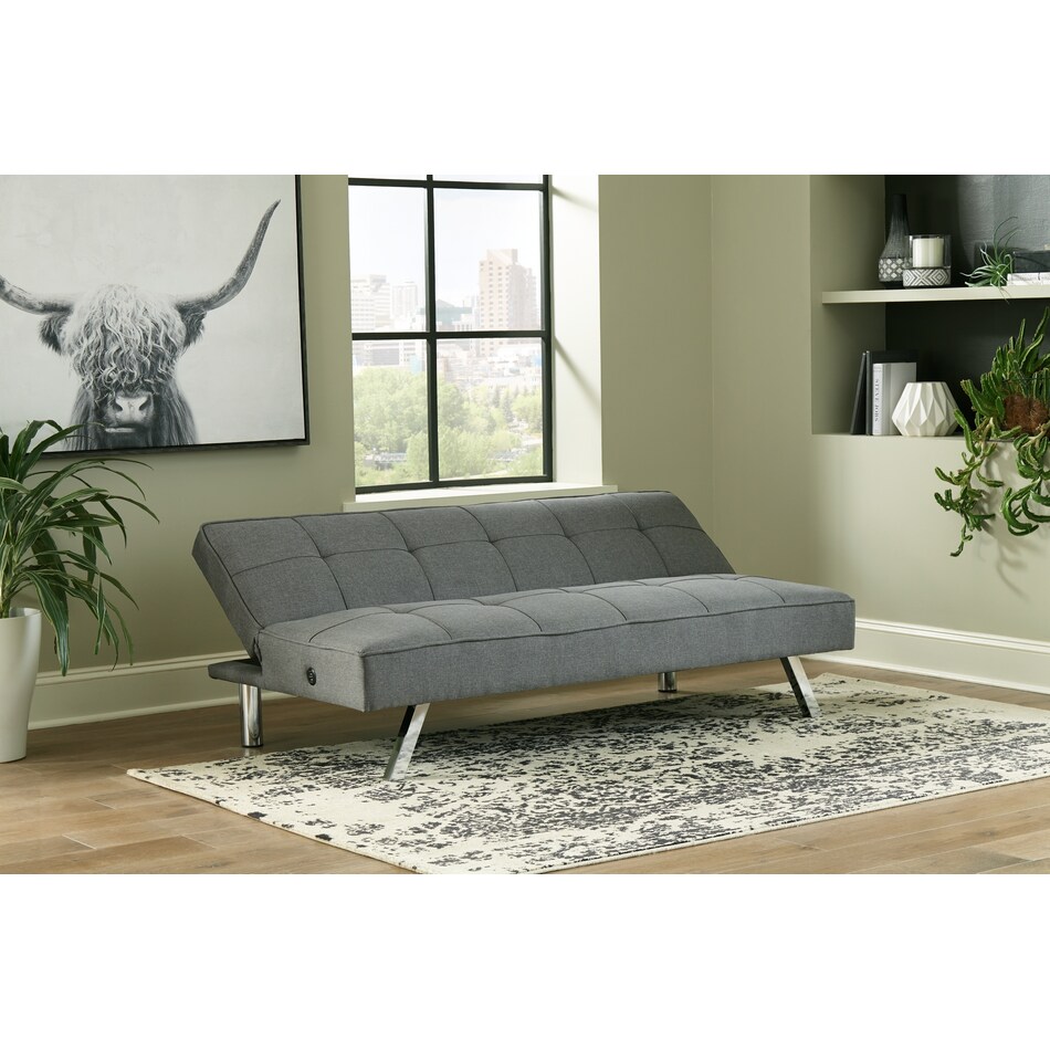 santini gray futon   