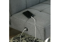 santini gray futon   