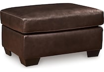 santorine dark brown living room dark brown st stationary leather ottoman   