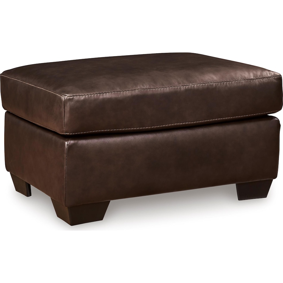 santorine dark brown living room dark brown st stationary leather ottoman   