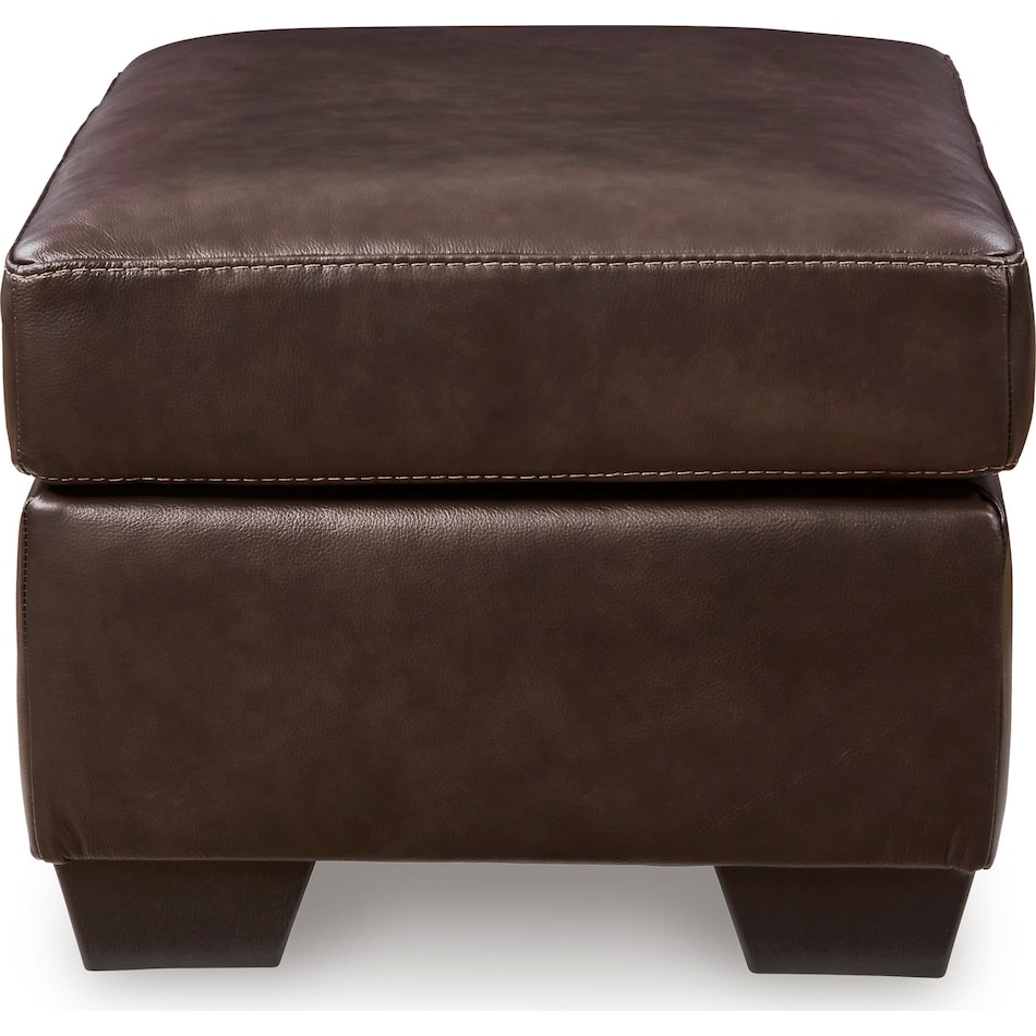 santorine dark brown living room dark brown st stationary leather ottoman   