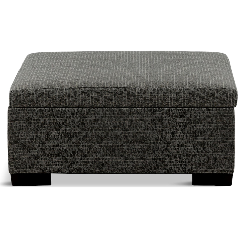 serendipity living room dark gray st stationary fabric ottoman   