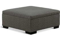 serendipity living room dark gray st stationary fabric ottoman   