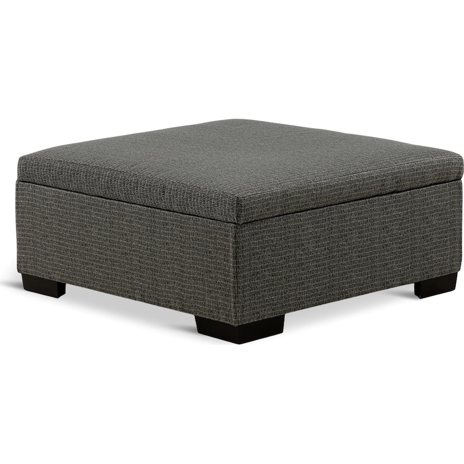 serendipity living room dark gray st stationary fabric ottoman   