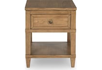 sharlance occasional light brown oc end chairside table t   