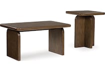 shawbeck occasional medium brown oc  pack of tables t   