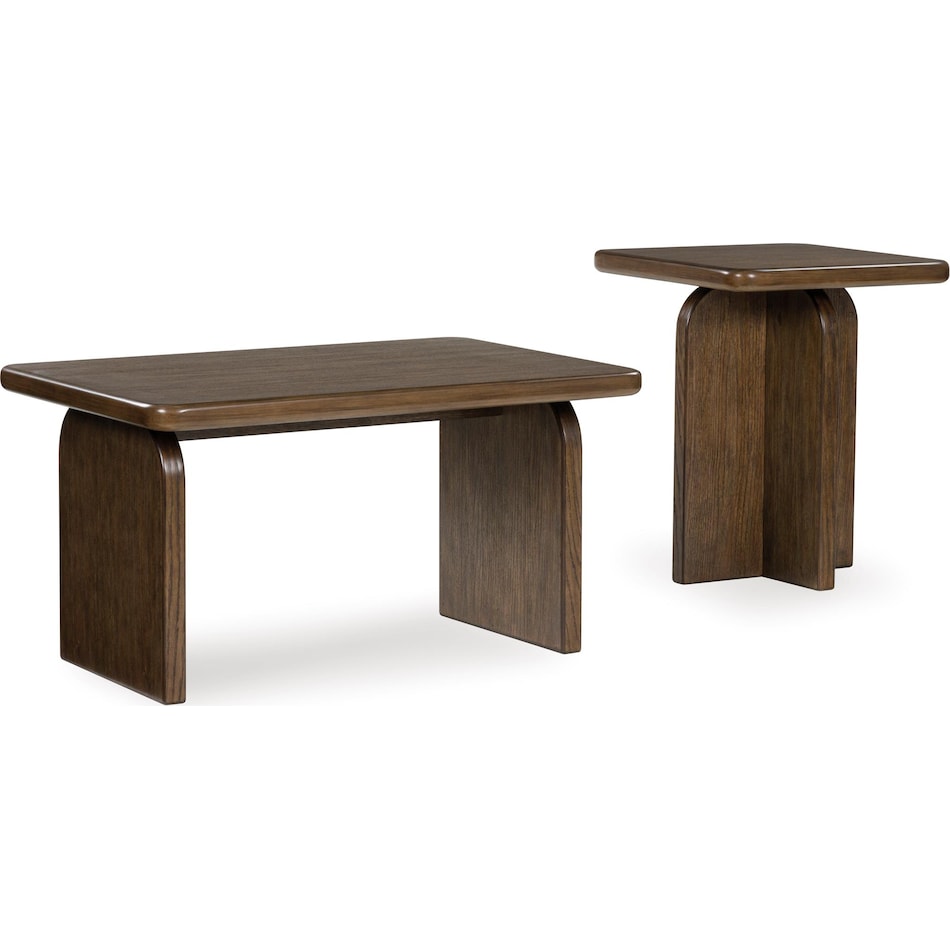 shawbeck occasional medium brown oc  pack of tables t   