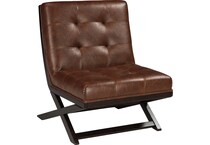 sidewinder brown accent chair a  