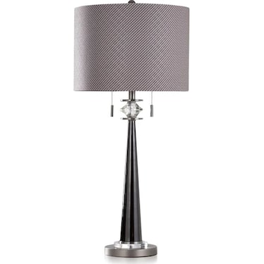 Silver Tapered Table Lamp