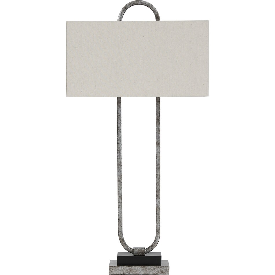 silver table lamp l  