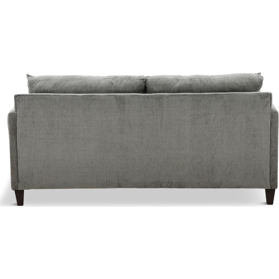 simmins living room dark gray st stationary fabric sofa   