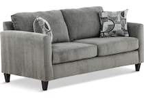 simmins living room dark gray st stationary fabric sofa   