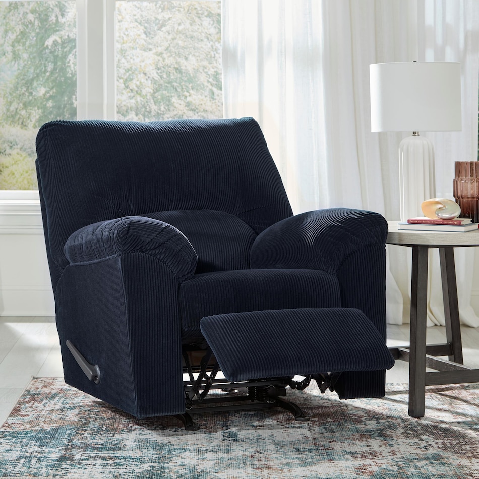 simplejoy navy living room dark blue   