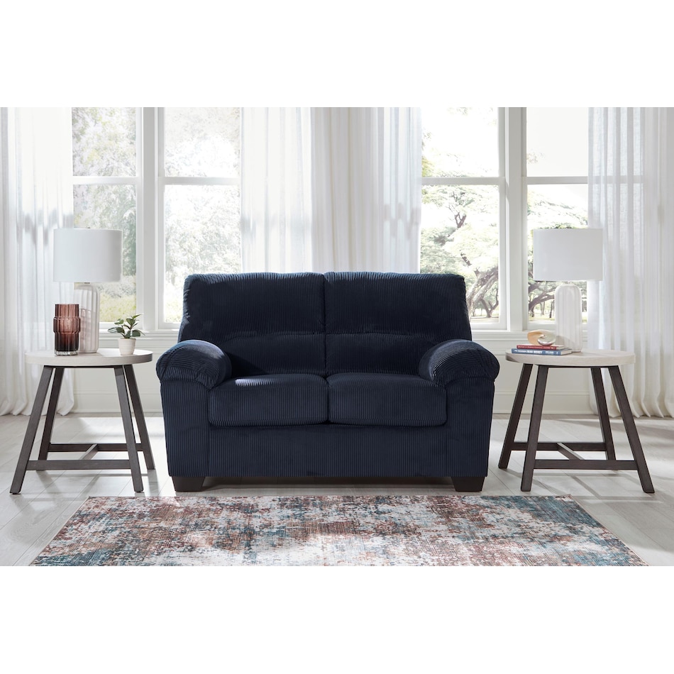 simplejoy navy living room dark blue   