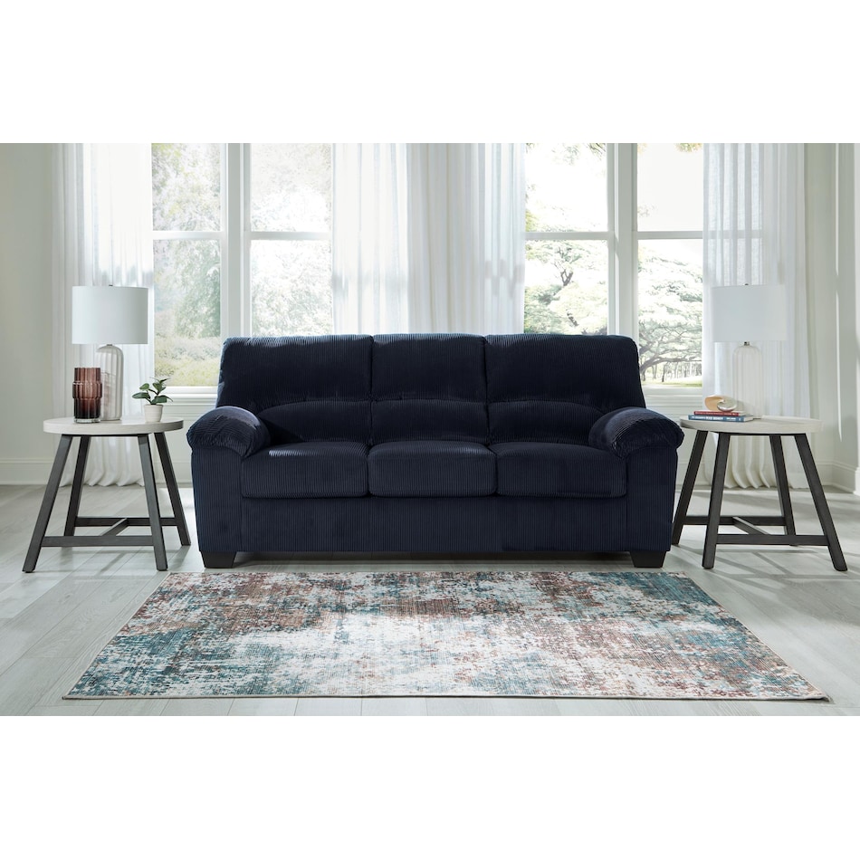 simplejoy navy living room dark blue   