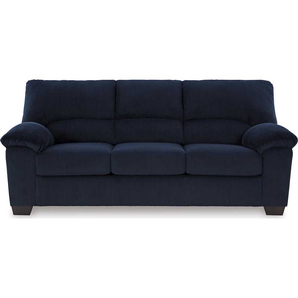 simplejoy navy living room dark blue st stationary fabric sofa   