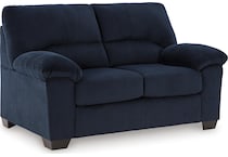 simplejoy navy living room dark blue st loveseat   