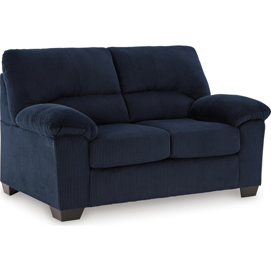 simplejoy navy living room dark blue st loveseat   