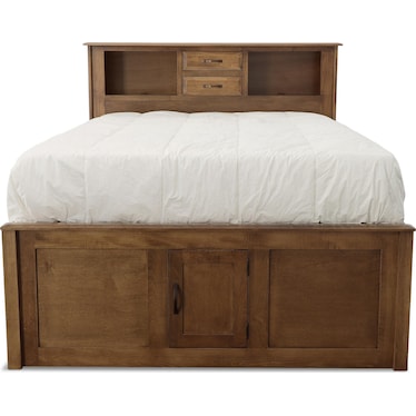 Simplicity lll Queen Bookcase Storage Bed