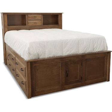 Simplicity lll King Bookcase Storage Bed