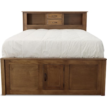 Simplicity lll King Bookcase Storage Bed
