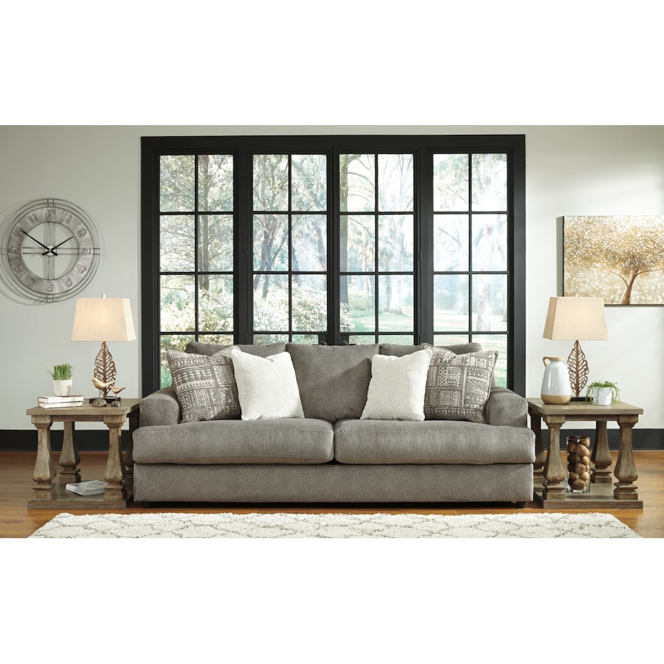 soletren gray st stationary fabric sofa   