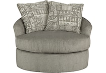 soletren gray st stationary fabric chair   