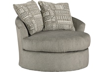 soletren gray st stationary fabric chair   