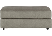 soletren gray st stationary fabric ottoman   