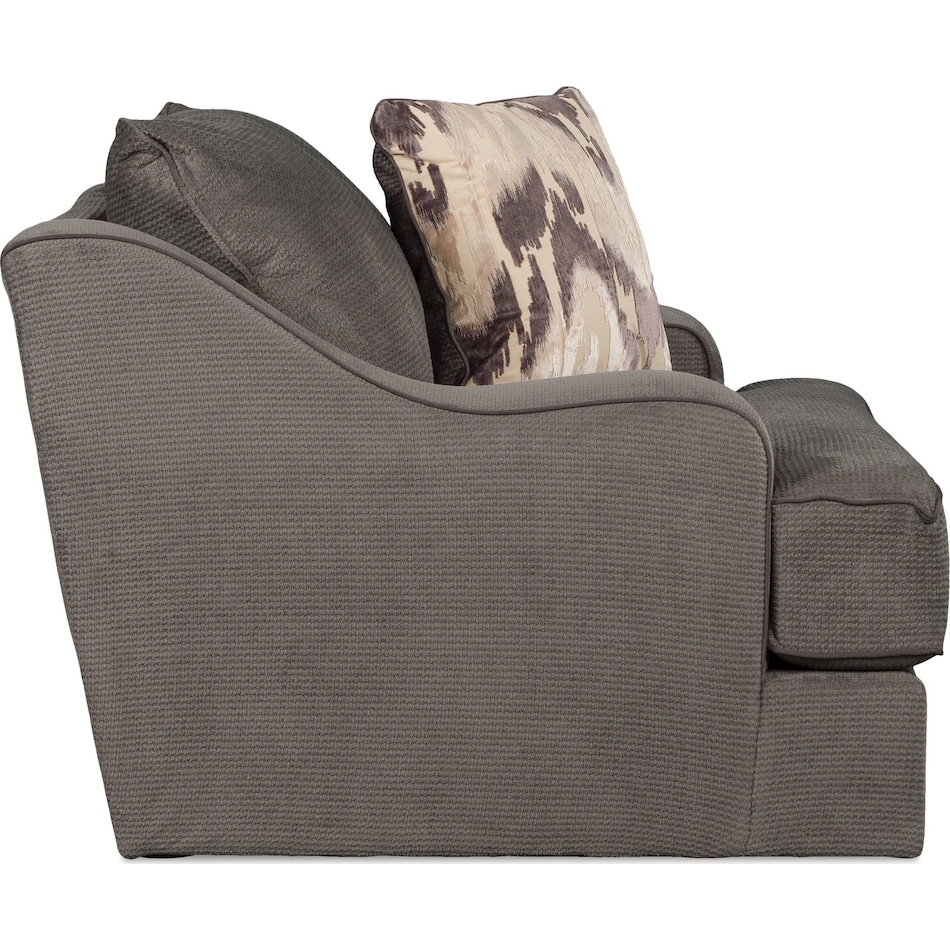 spartan grey st stationary fabric chair   